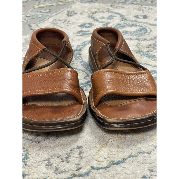 Born Womens Sandals Size 7 Brown Leather - Picture 3 of 10